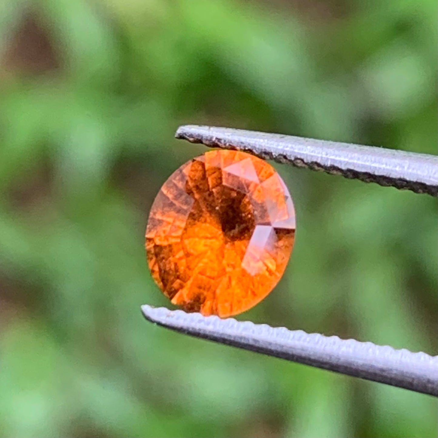 Orange Hessonite Garnet Oval 0.68 Ct Loose Gemstone For Contemporary Jewelry 💎✨