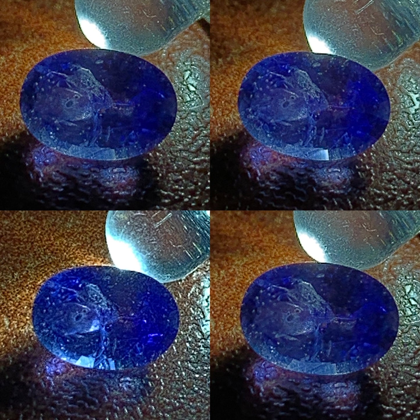 Purplish Blue Sapphire Oval 0.66 Ct Heated Only Natural Loose Gemstone For Jewelry Making