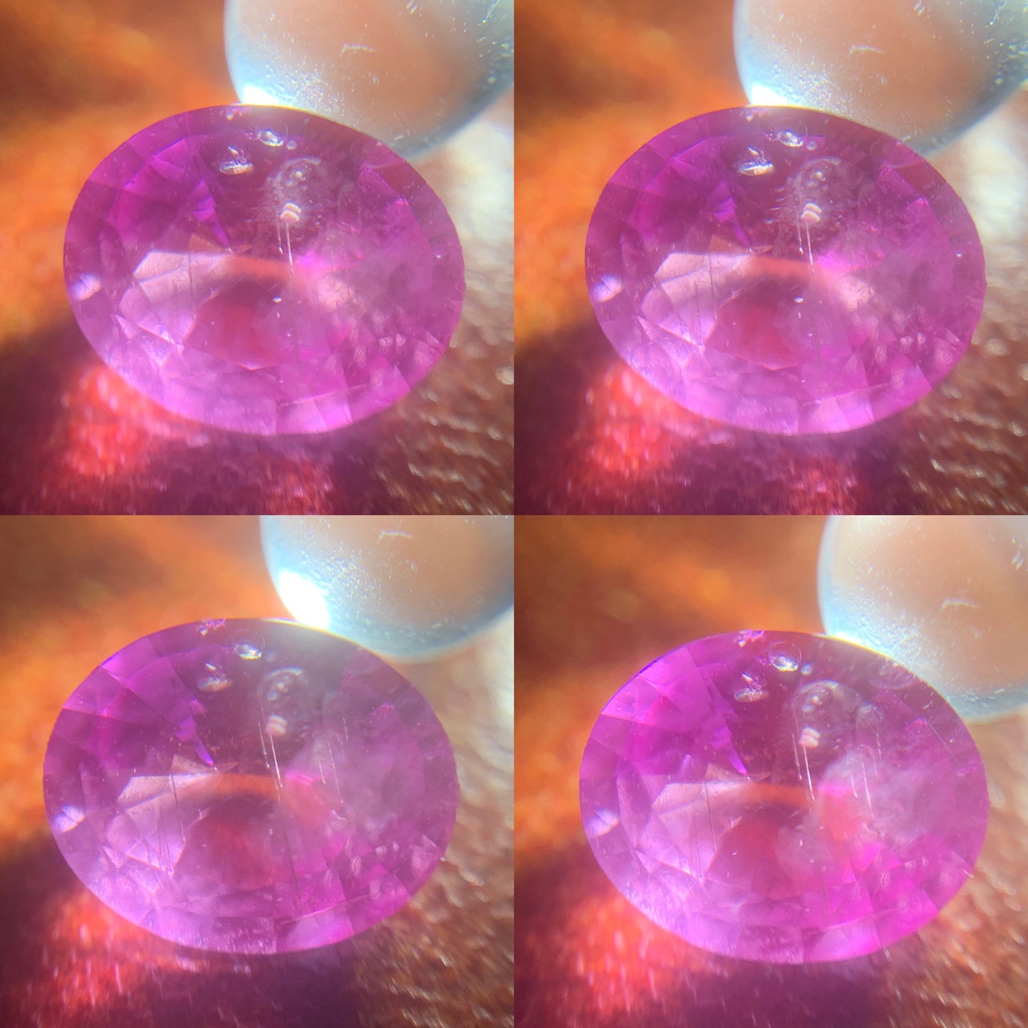 Pink Sapphire Oval 0.87 Ct Natural Loose Gemstone For Jewelry Making