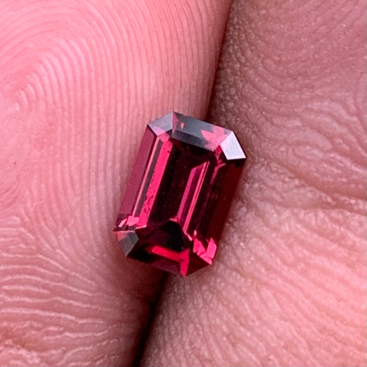 Red Garnet Emerald Cut Octagon 0.85 Ct Natural Loose Gemstone For Jewelry Making 💎✨