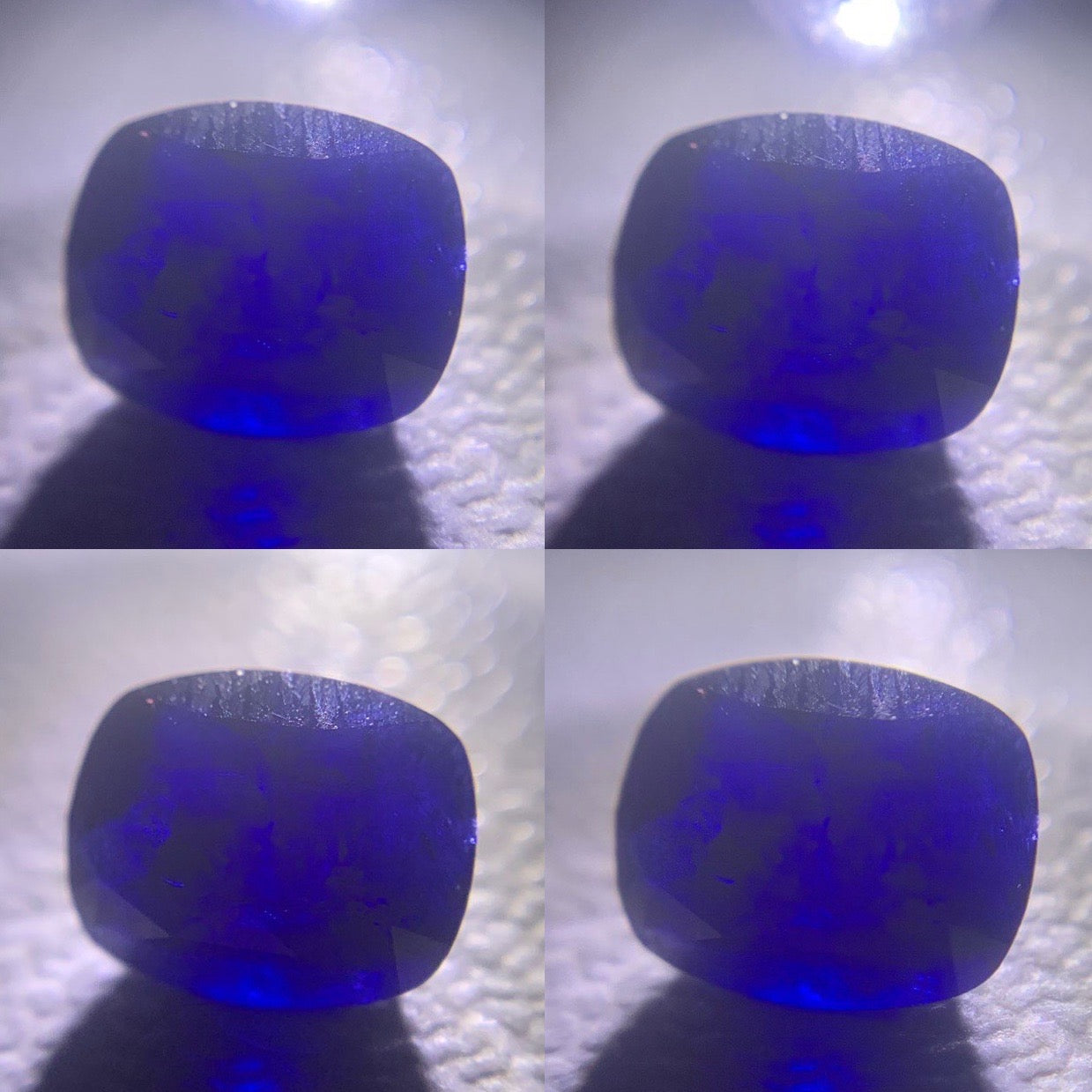 Natural Sapphire Deep Blue Loose Stone 0.95 Ct Rectangular Cushion Included Cheap Gemstone for Jewelry Making