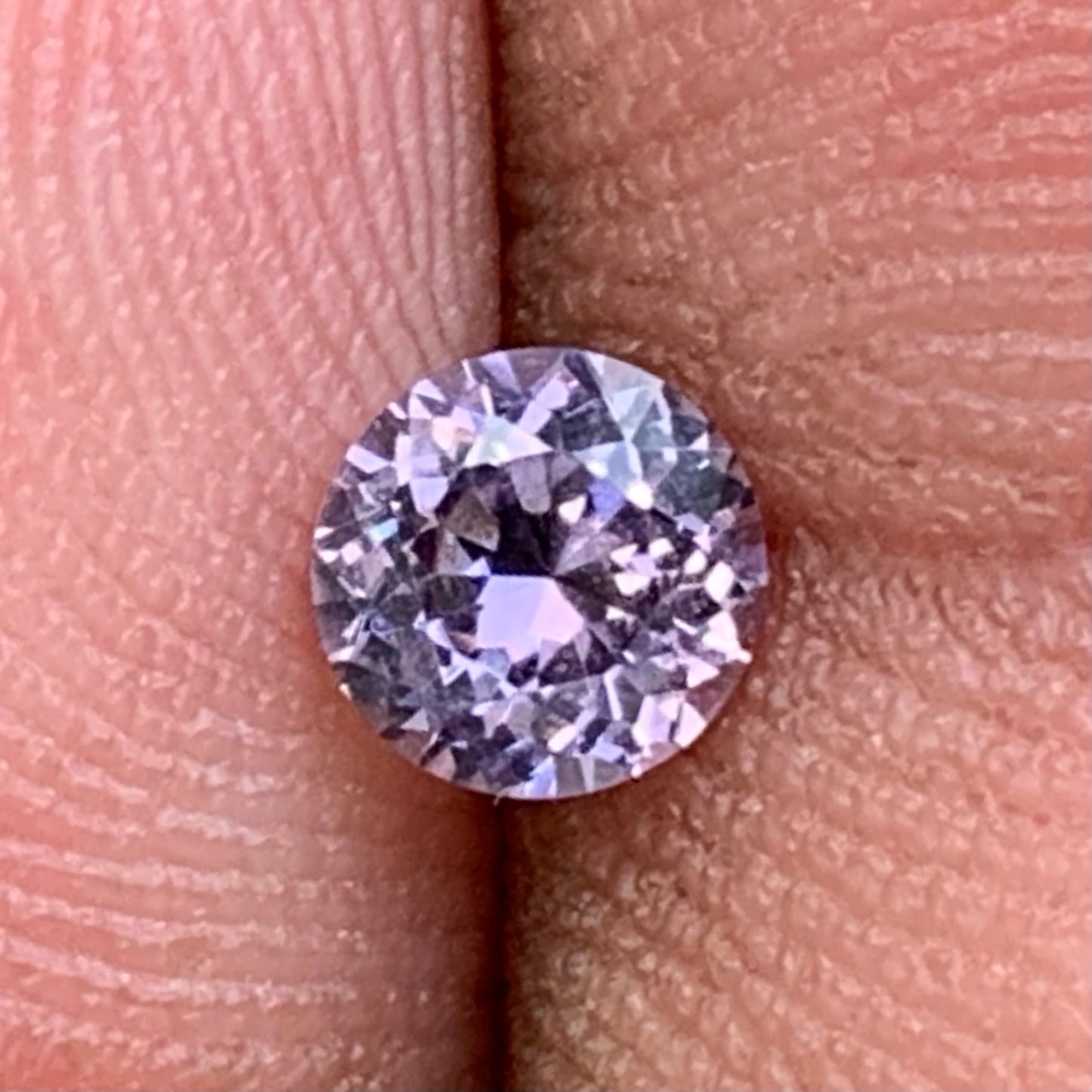 Purple Spinel 4.6 mm Round Fancy Flower Cut 0.4 Ct Loose Gem Stone From Sri Lanka