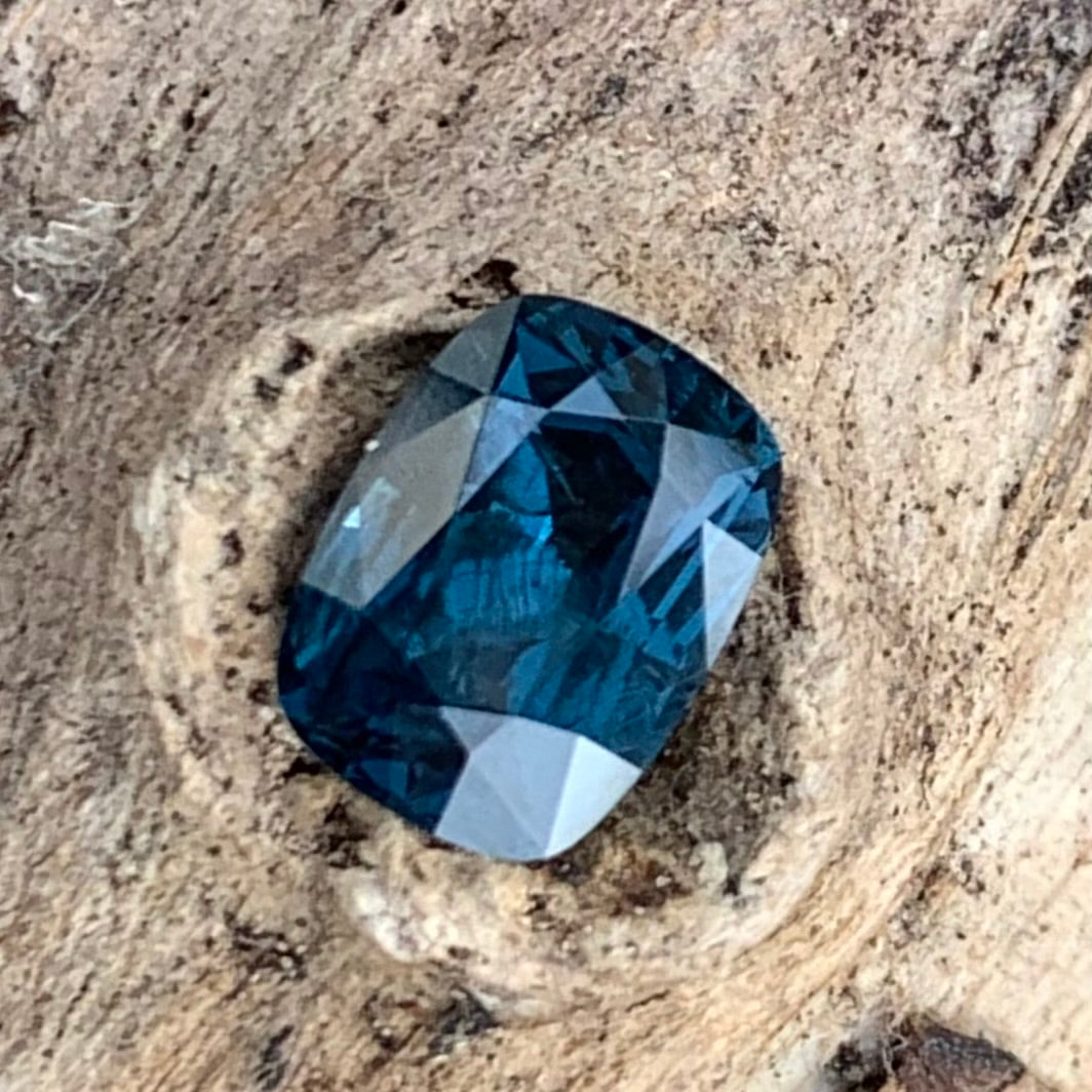 Teal Blue Spinel Rectangular Cushion 1.61 Ct Natural Loose Gemstone For Jewelry Making 💎✨
