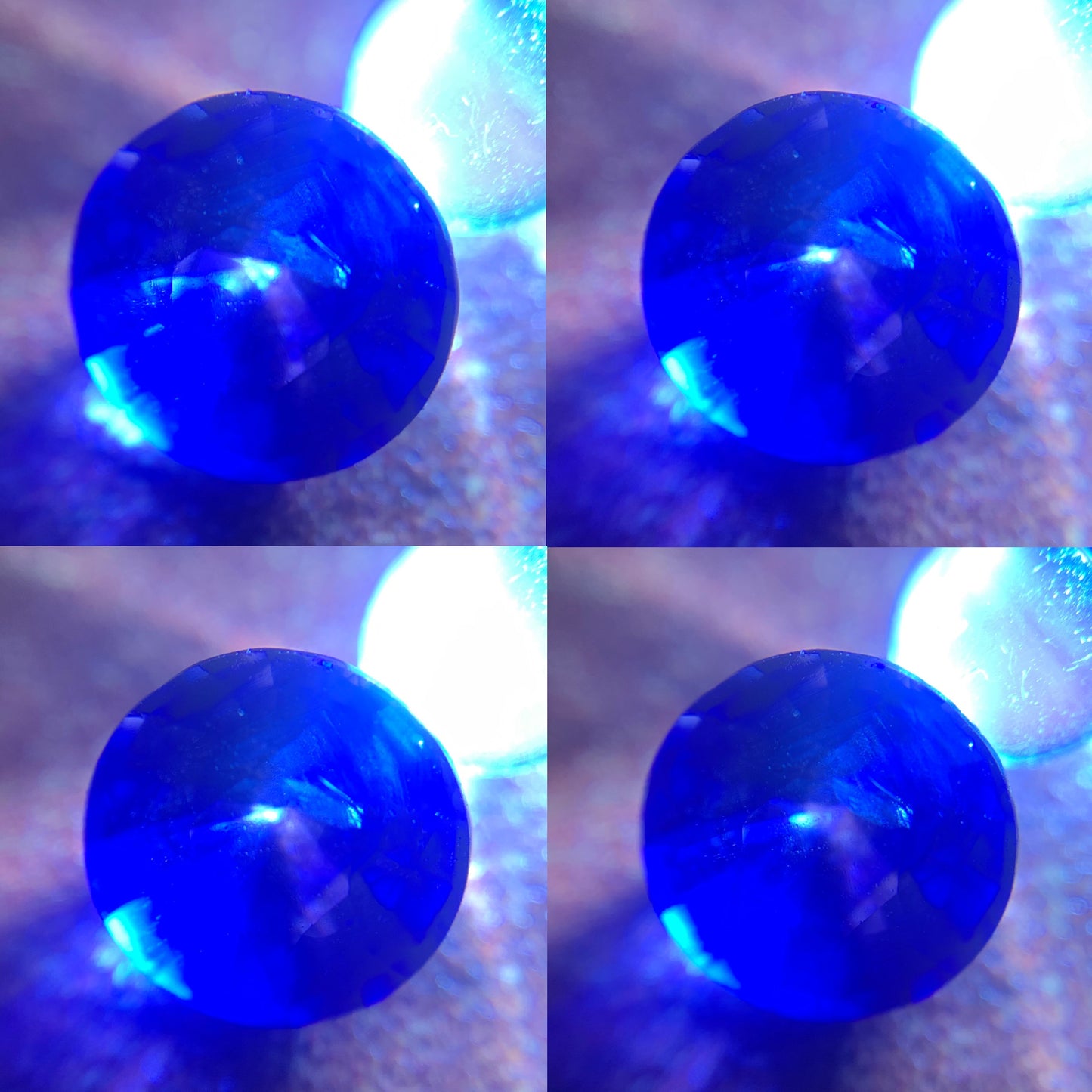 Blue Sapphire 7 mm Round Heated Only 1.55 Ct Natural Loose Gemstone for Jewelry Making