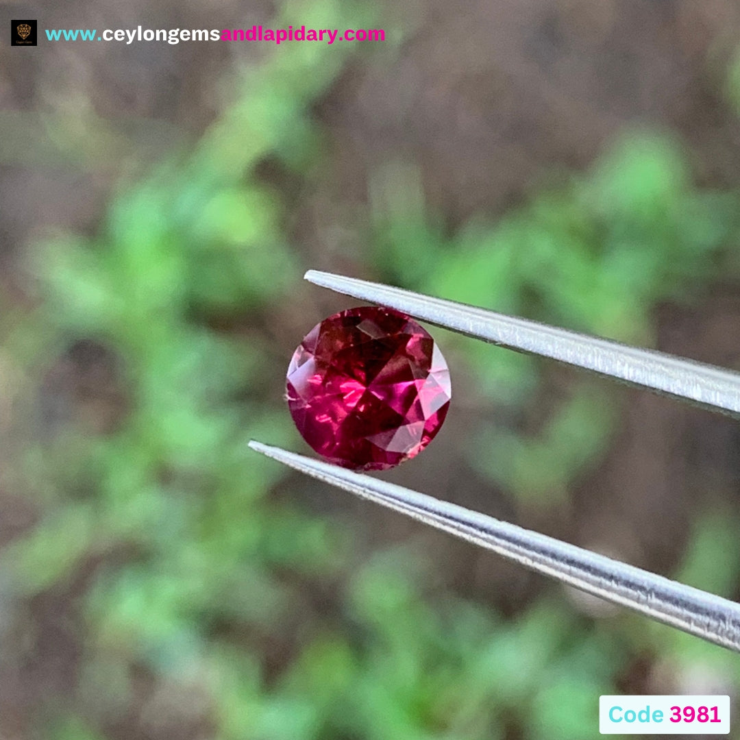 Red Garnet 5.4 mm Round 0.61 Ct Natural Loose Gemstone For Jewelry Making 💎✨