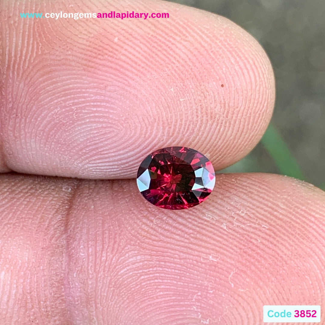 Red Garnet Oval 1.19 Ct Natural Loose Gemstone from Sri Lanka 💎✨