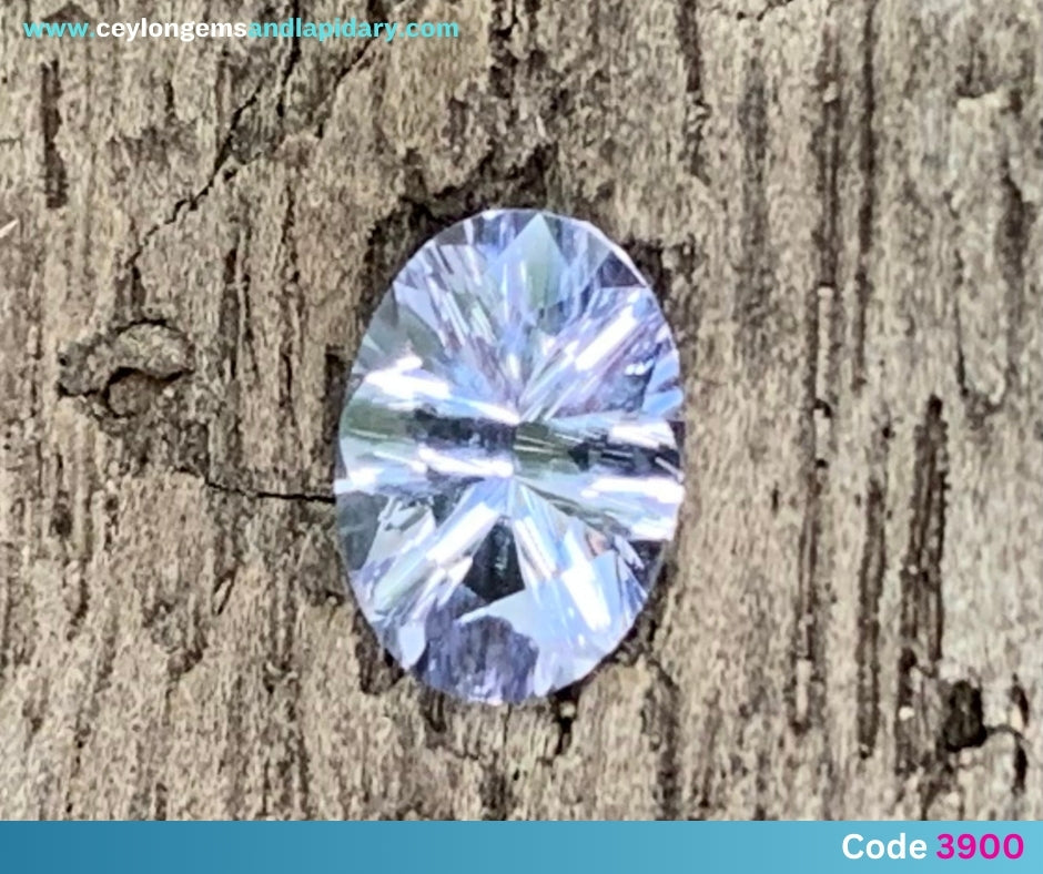 ✨ Lavender Spinel Concave Cut / Fantasy Cut Oval 0.53 Ct Natural Loose Gemstone From Sri Lanka 💎