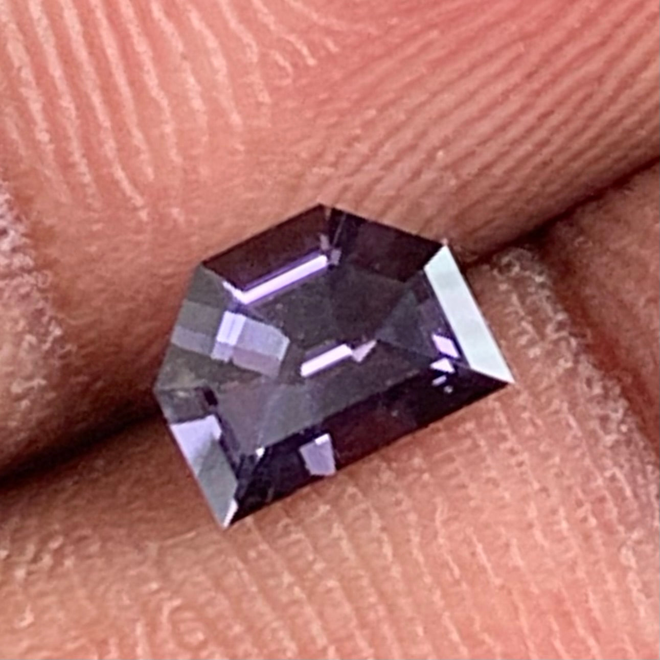 Deep Purple Spinel Fancy Cut 0.56 Ct Natural Loose Gemstone for Jewelry Making