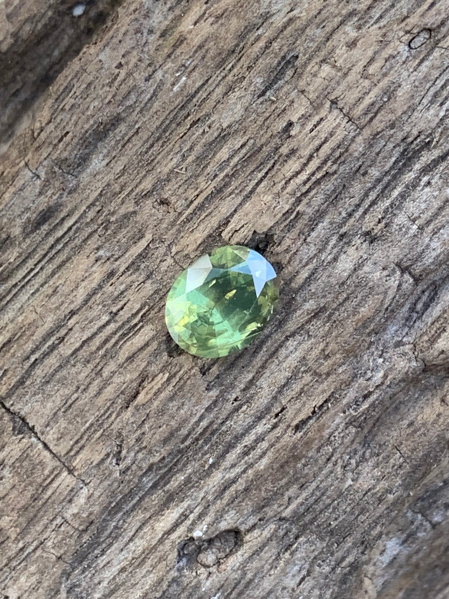 Green Zircon Oval 1.10 ct Natural Unheated Loose Gemstone From Sri Lanka.