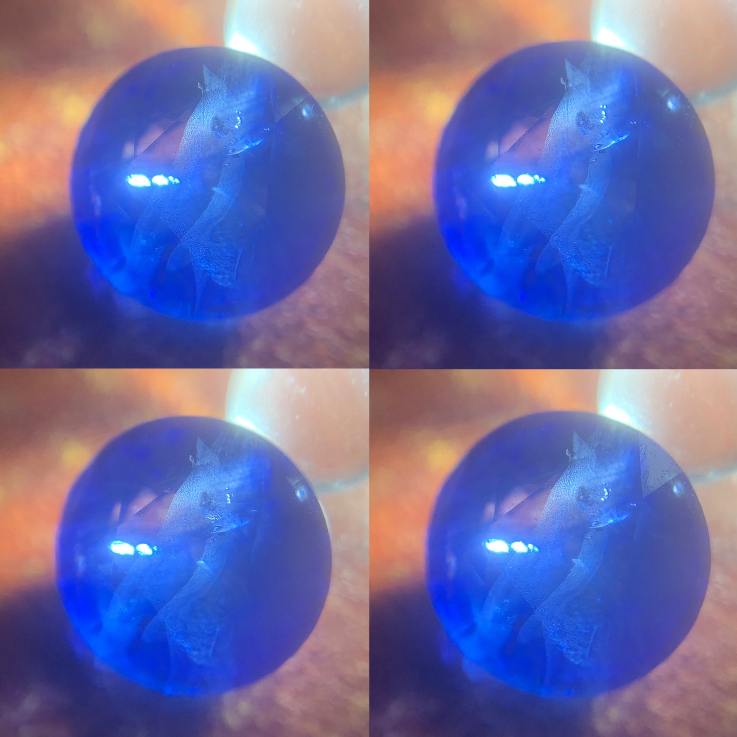 Blue Sapphire 7.3 mm Round 1.93 Ct Natural Loose Gemstone For Jewelry Making