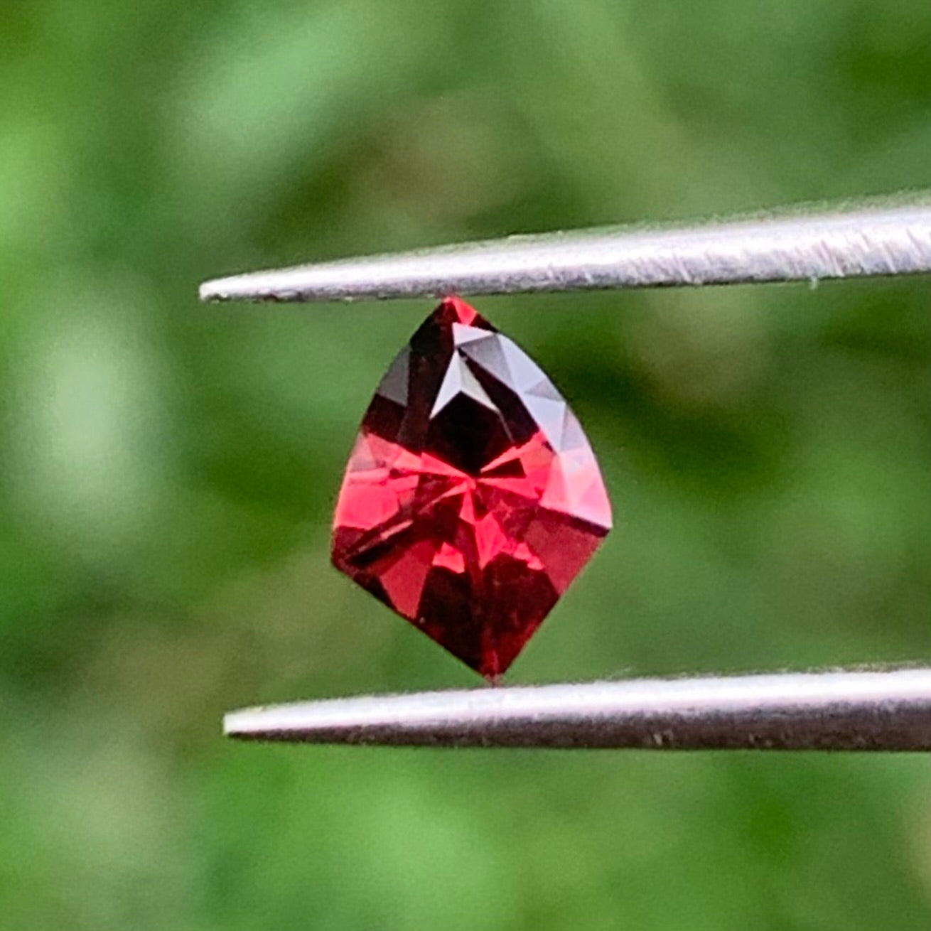 Red Garnet Shield 0.35 Ct Natural Loose Gemstone For Jewelry Making 💎✨