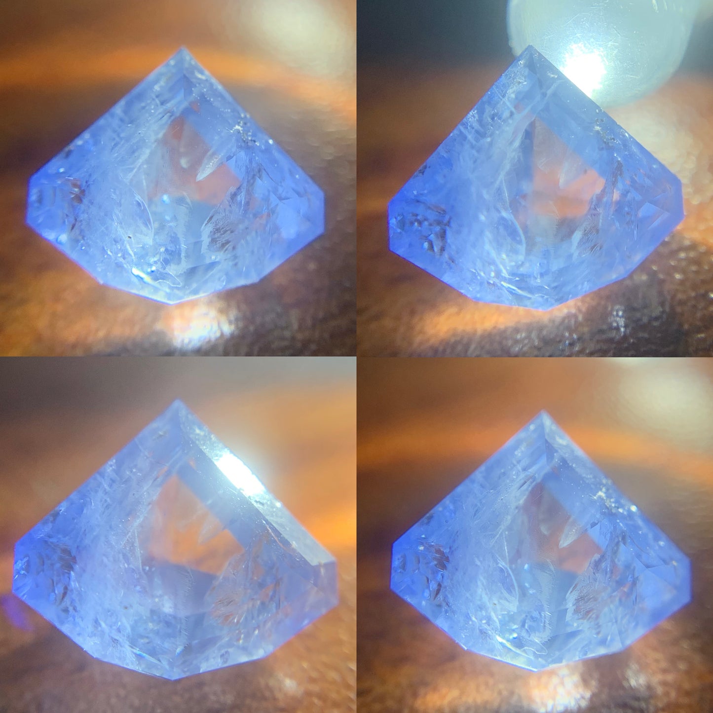 Blue Sapphire Curved Trillion 1.30 Ct Natural Heated Only Loose Gemstone from Sri Lanka