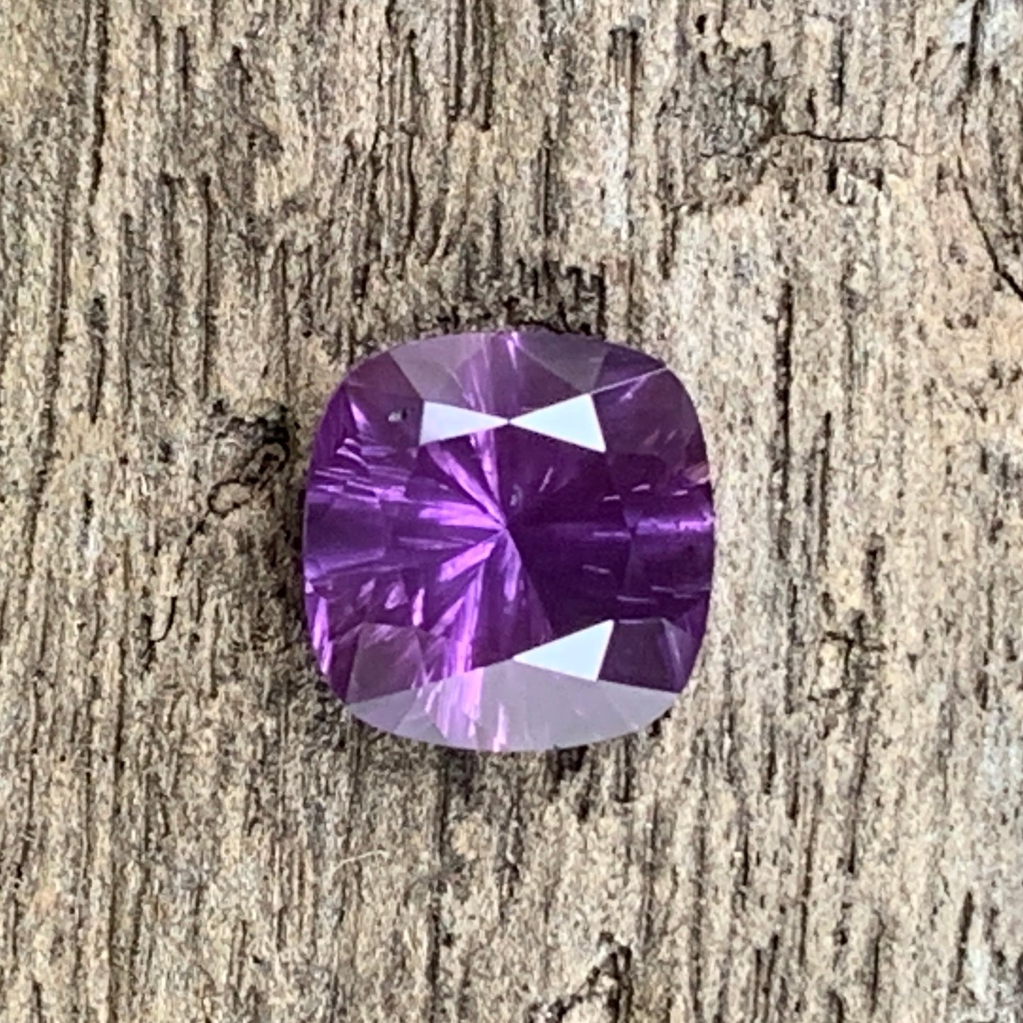 Hazy Purple Spinel Concave Cut / Fantasy Cut Cushion 2.42 Ct Natural Loose Gemstone From Sri Lanka 💎✨