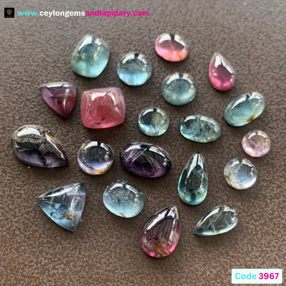 Spinel Cabochons 30 Ct / 20 Stone Natural Gem Parcel from Sri Lanka 💎✨