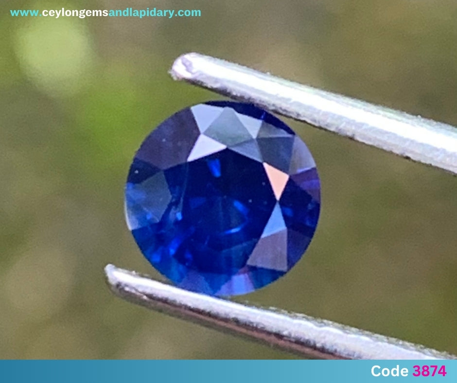 ✨ Hazy Blue Sapphire 5.3 mm Round Heated Only 0.66 Ct Natural Loose Gemstone 💎