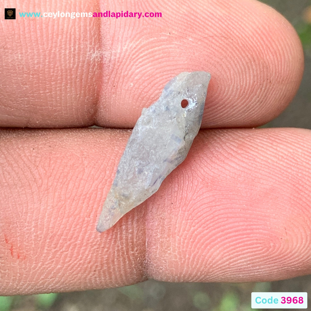 Unheated Sapphire Crystal 6.03 Ct Drilled Corundum for Pendant 💎✨