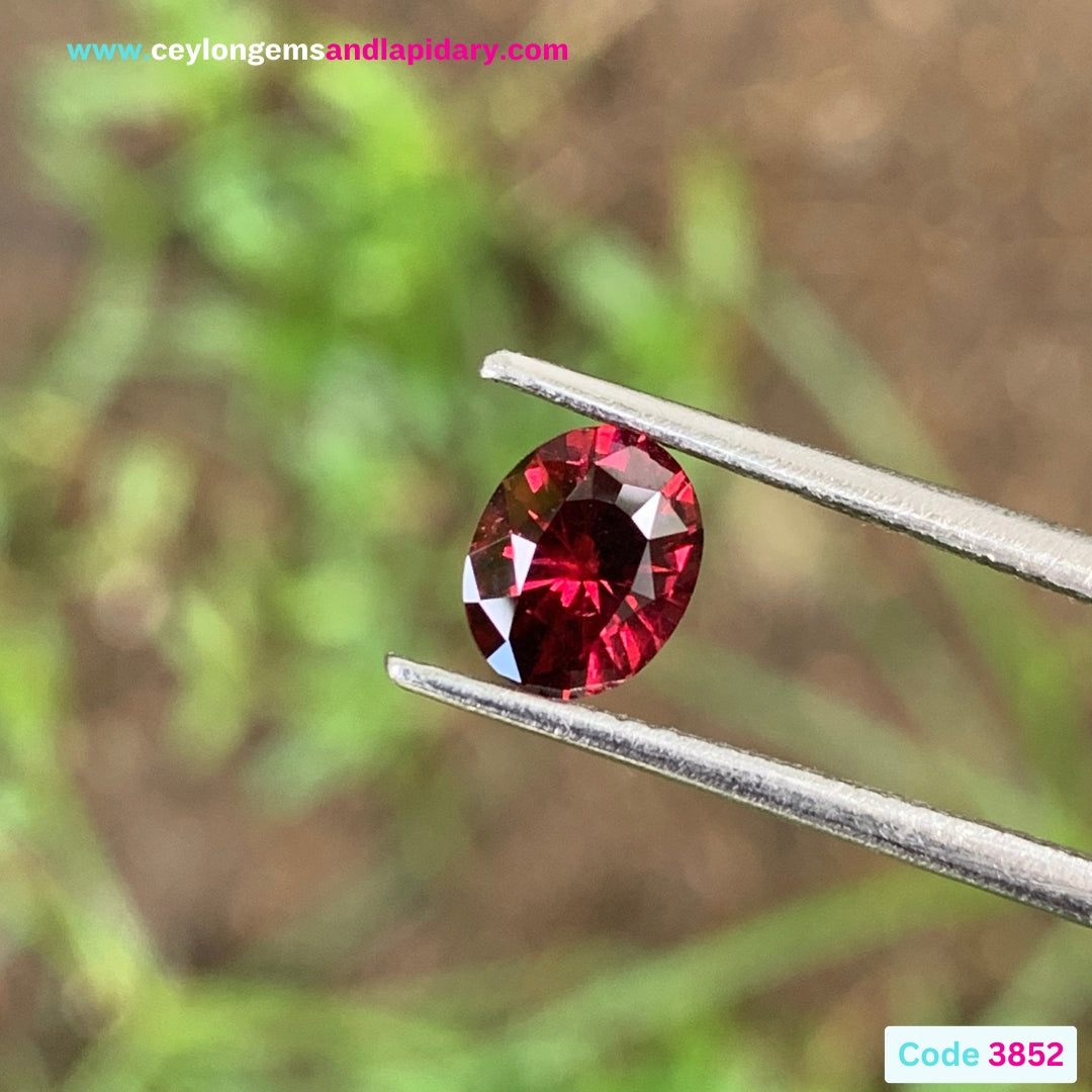 Red Garnet Oval 1.19 Ct Natural Loose Gemstone from Sri Lanka 💎✨