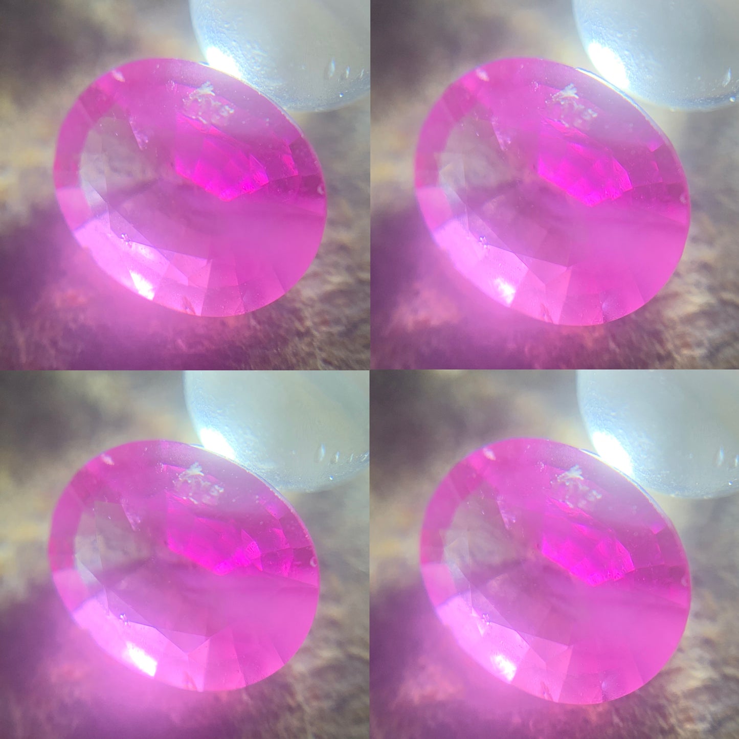 Pink Sapphire Oval 0.59 Ct Natural Loose Gemstone For Jewelry Making