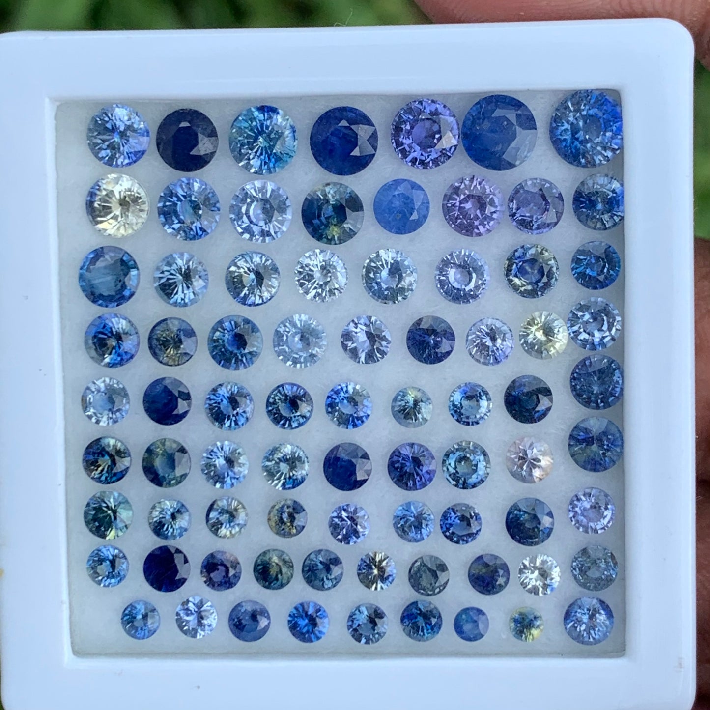Blue Sapphire 2.5 - 5.5 mm Rounds 20.90 Ct Loose Gemstone Parcel of 79 Stones 💎✨