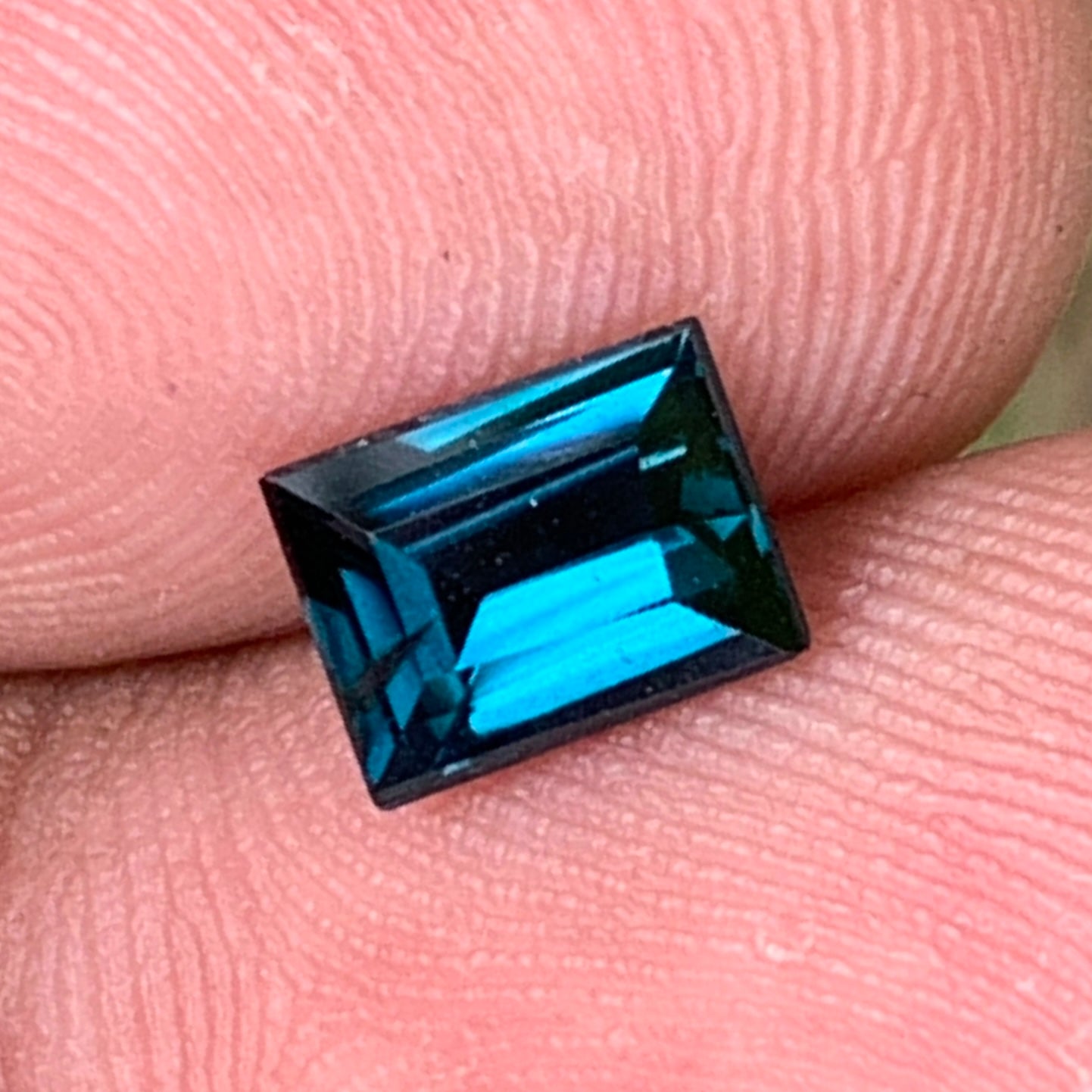 Teal Blue Spinel Baguette 1.08 Ct Loose Gemstone For Contemporary Jewelry 💎✨