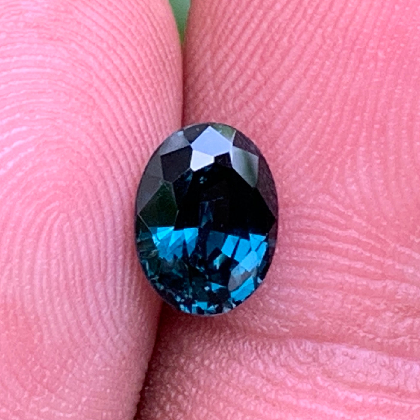 Deep Teal Blue Spinel Oval 1.47 Ct Natural Loose Gemstone For Jewelry Making 💎✨