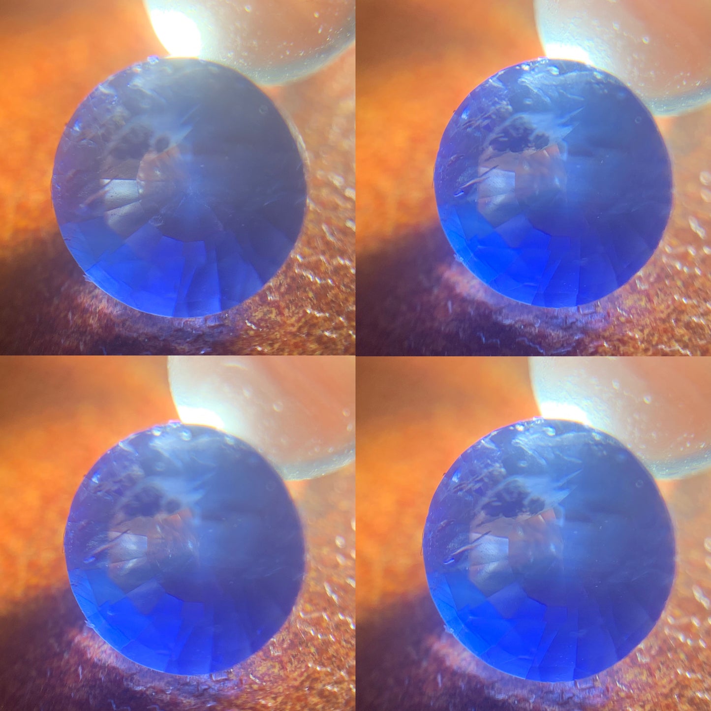 Blue Sapphire 4.8 mm Round 0.55 Ct Natural Loose Gemstone For Jewelry Making