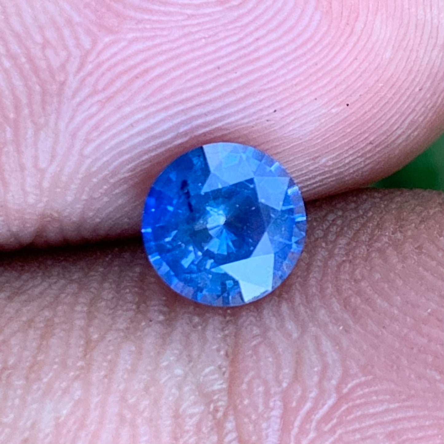 Blue Sapphire Round Cut 0.8 Ct Natural Loose Gemstone For Jewelry Making 💎✨