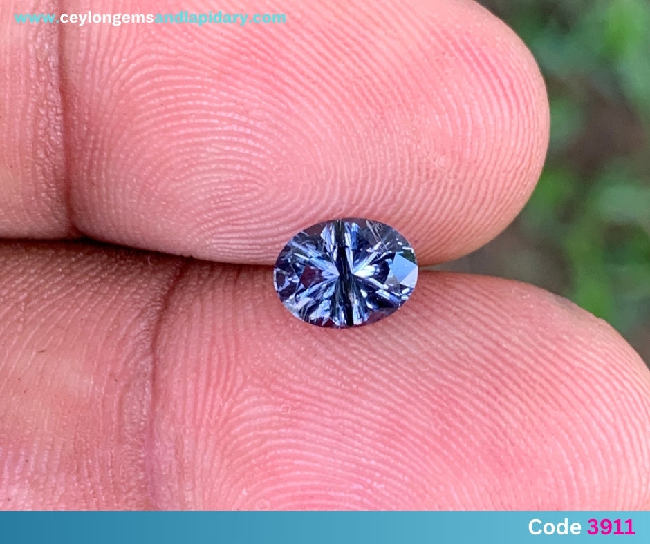 ✨ Purple Spinel - Concave Fantasy Cut Oval, 1 Ct 💎