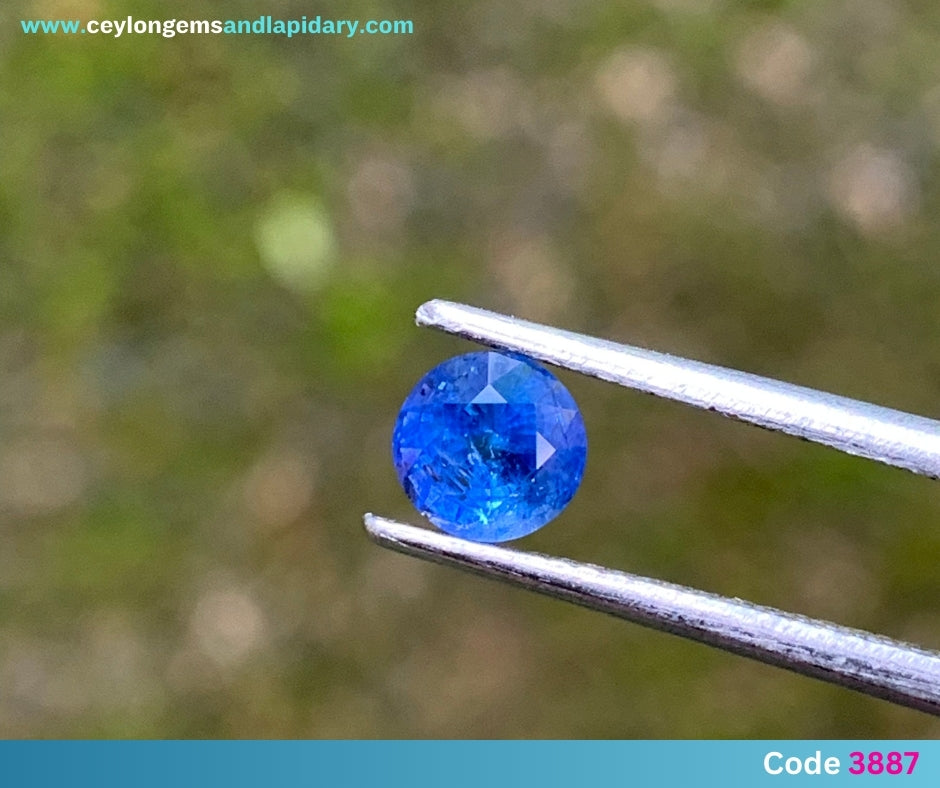 ✨ Blue Sapphire 5.3 mm Round Heated Only 0.91 Ct Natural Loose Gemstone 💎