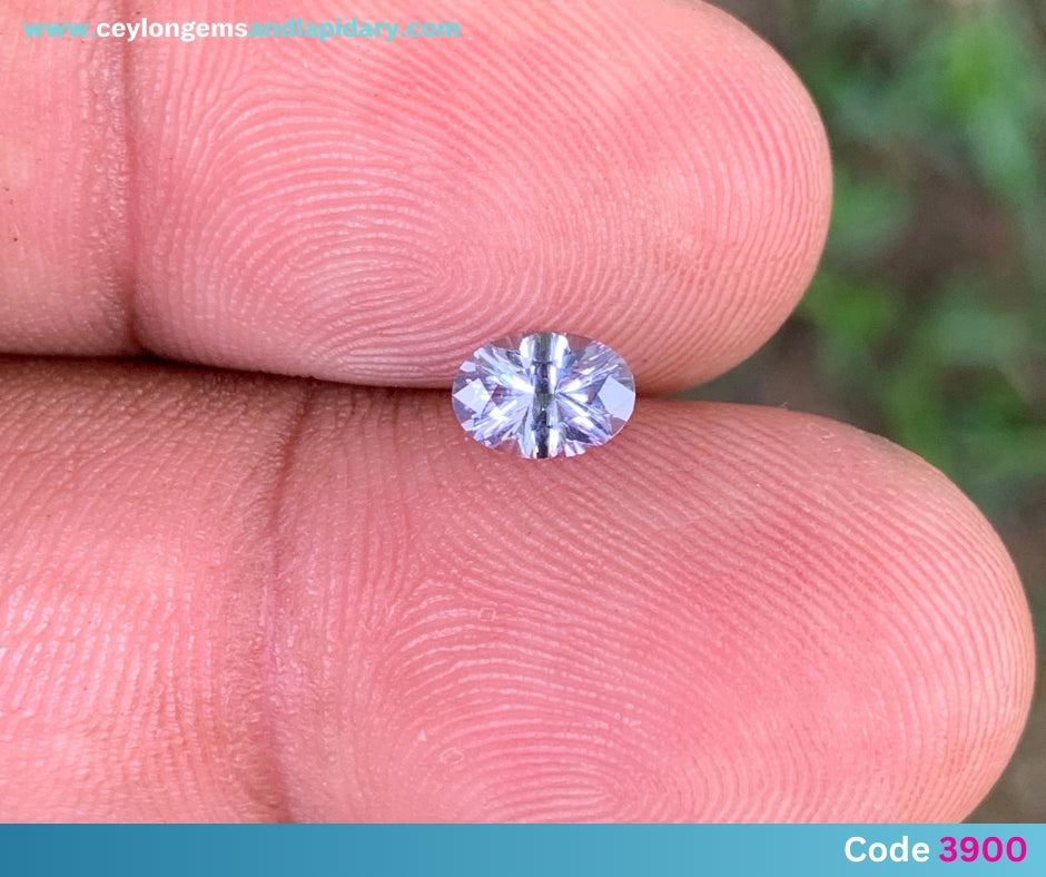 ✨ Lavender Spinel Concave Cut / Fantasy Cut Oval 0.53 Ct Natural Loose Gemstone From Sri Lanka 💎