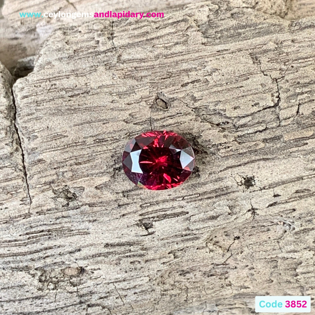 Red Garnet Oval 1.19 Ct Natural Loose Gemstone from Sri Lanka 💎✨