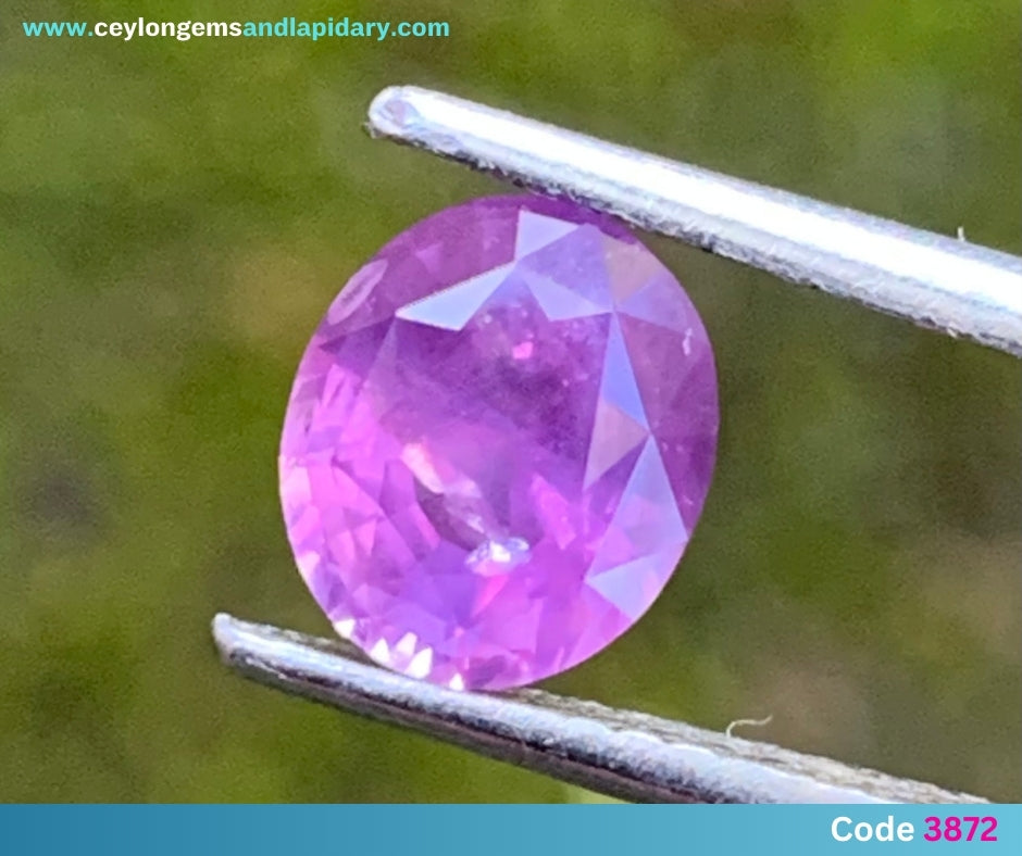 ✨ Pinkish Purple Sapphire Oval 1.39 Ct Heated Only Natural Loose Gemstone 💎