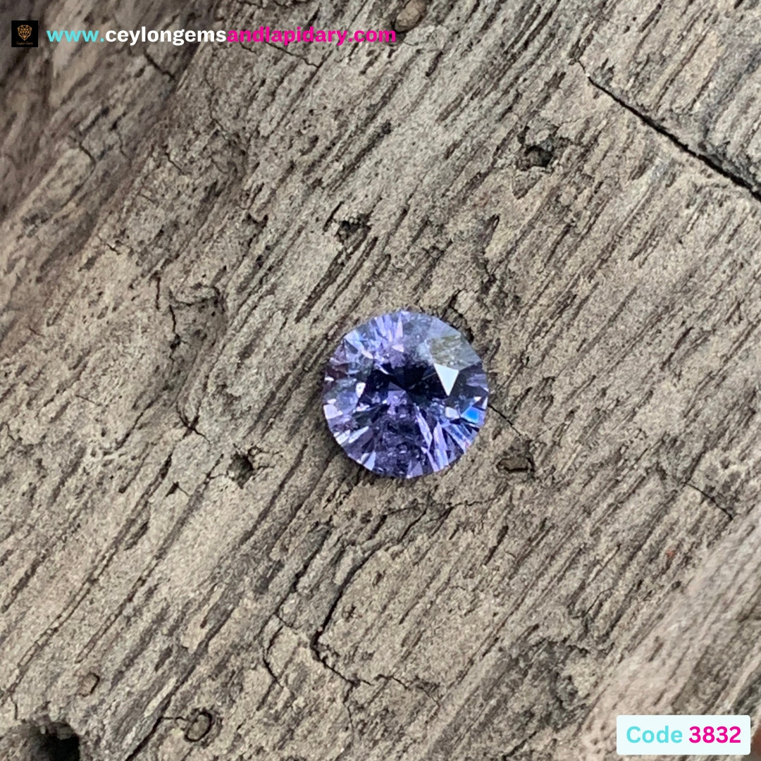 Lavender Spinel Fantasy Cut / Concave Cut Round 1.39 Ct 💎