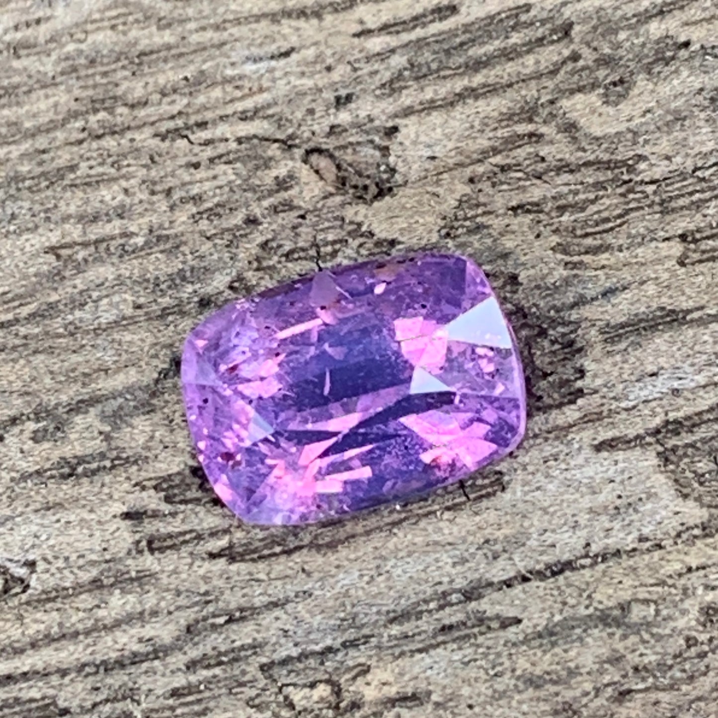 Purplish Pink Sapphire Rectangular Cushion 1.56 Ct Natural Loose Gemstone For Jewelry Making 💎✨