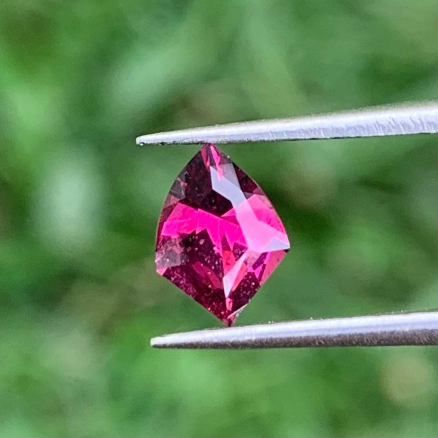 Red Garnet Shield 0.55 Ct Natural Loose Gemstone For Jewelry Making 💎✨