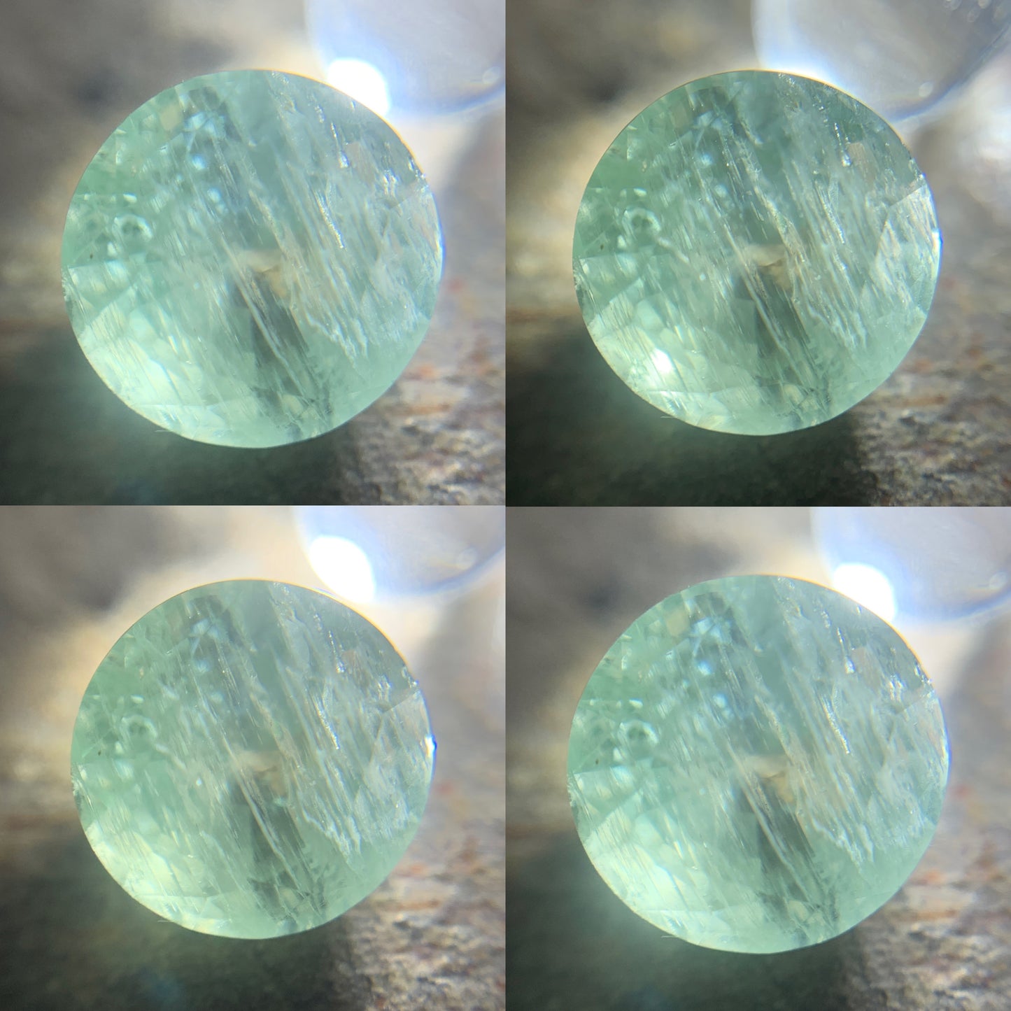 Green Sapphire Round Cut 6.6 mm / 1.57 Ct Natural Loose Gemstone For Jewelry Making 💎✨