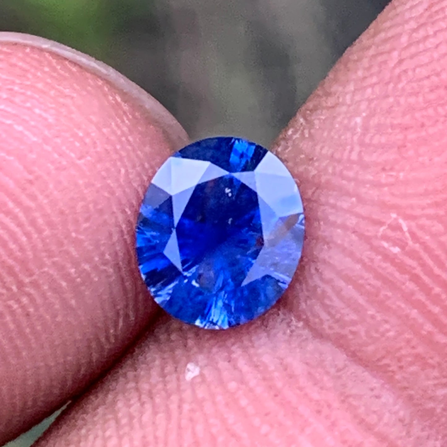 Blue Sapphire Fantasy Cut Oval 1.41 Ct Natural Loose Gemstone For Jewelry Making 💎✨