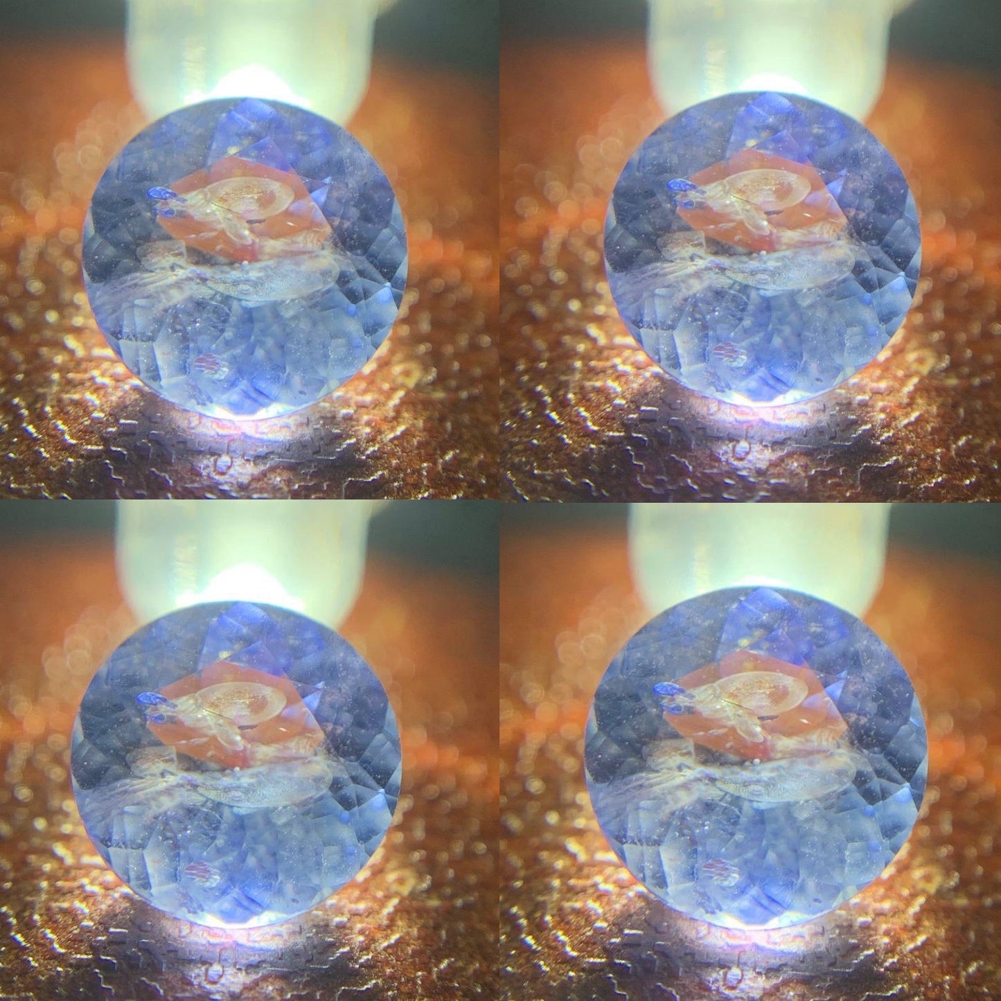 Light Blue Sapphire Round 6.1 mm / 1.01 Ct Flower Cut Heated Only Natural Loose Gemstone For Jewelry Making