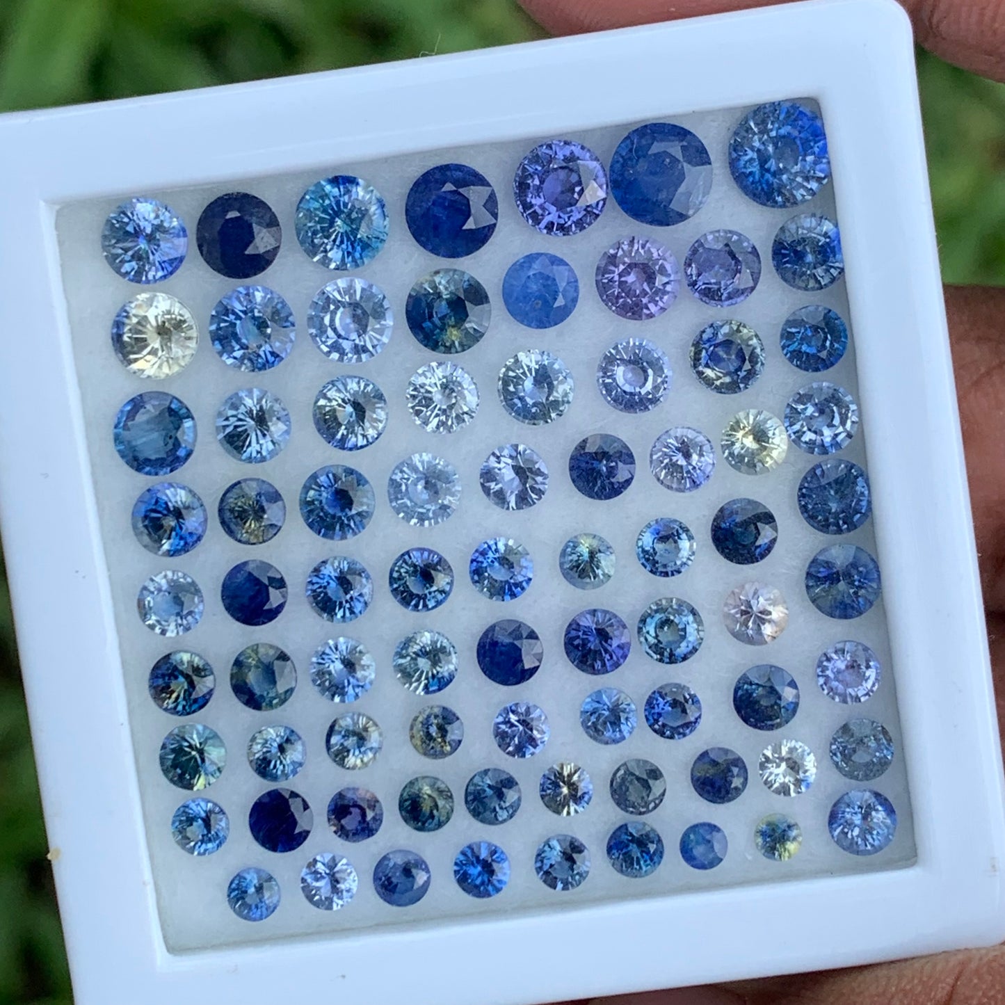 Blue Sapphire 2.5 - 5.5 mm Rounds 20.90 Ct Loose Gemstone Parcel of 79 Stones 💎✨