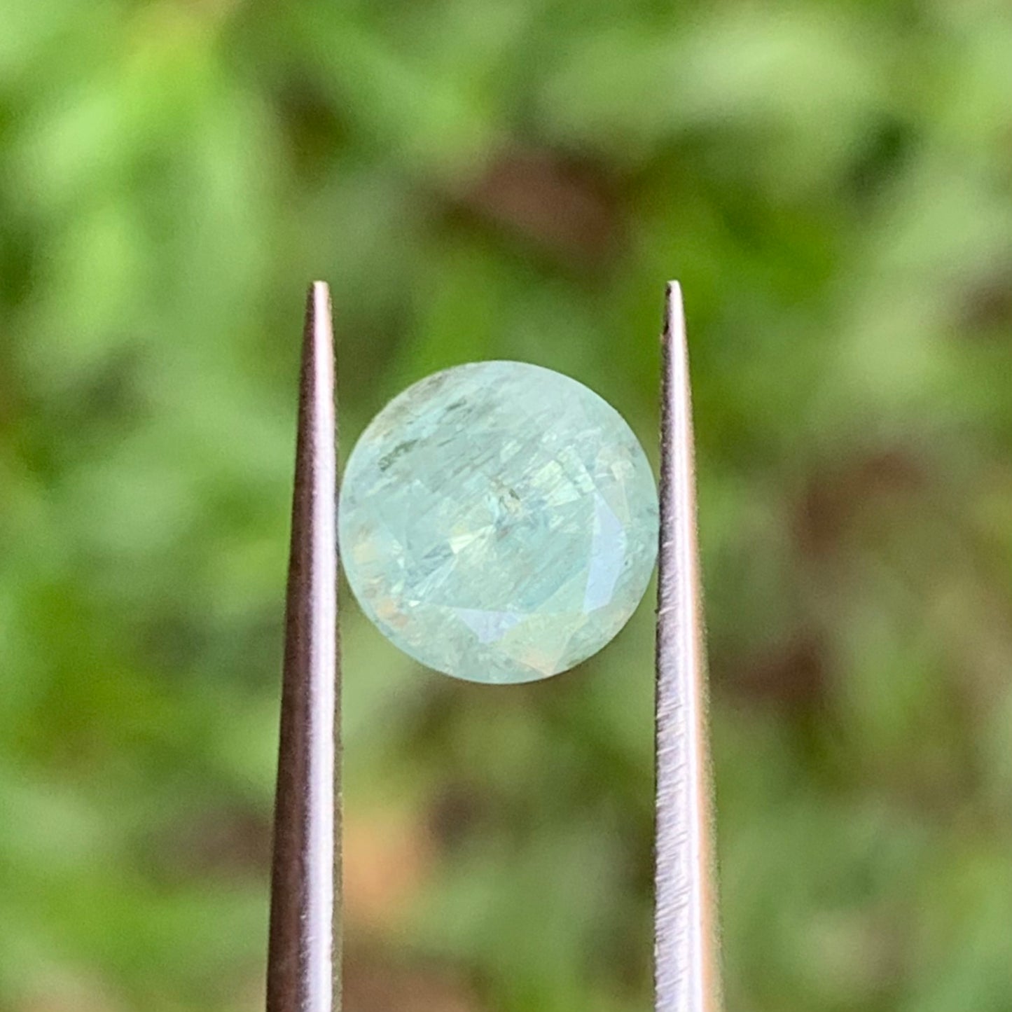 Green Sapphire Round Cut 6.6 mm / 1.57 Ct Natural Loose Gemstone For Jewelry Making 💎✨