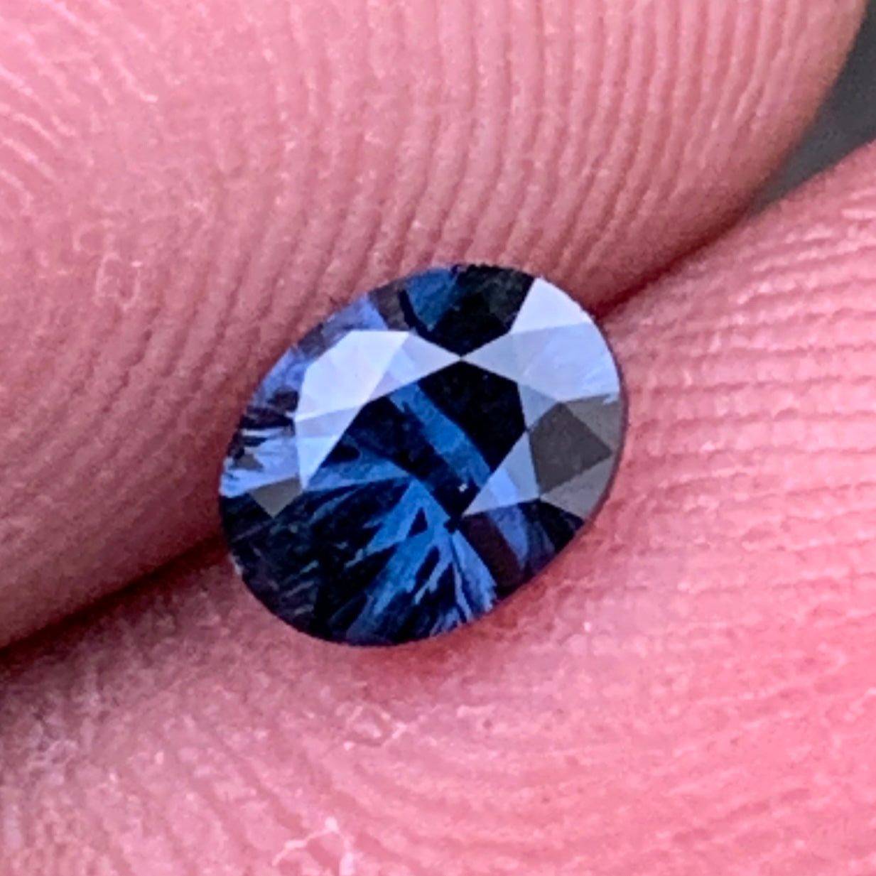 Blue Sapphire Fantasy Cut Oval 0.59 Ct Natural Loose Gemstone For Jewelry Making 💎✨