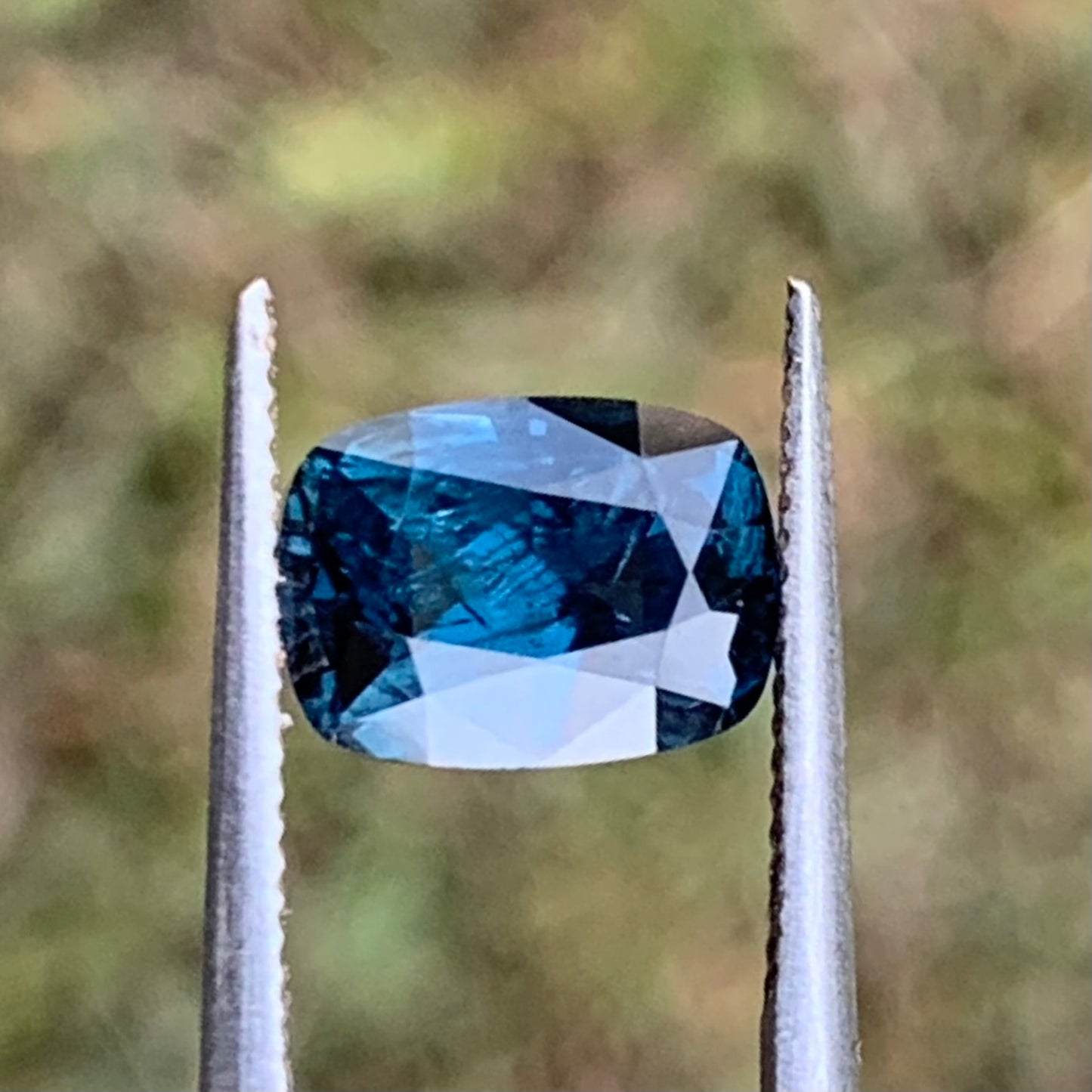 Teal Blue Spinel Rectangular Cushion 1.61 Ct Natural Loose Gemstone For Jewelry Making 💎✨