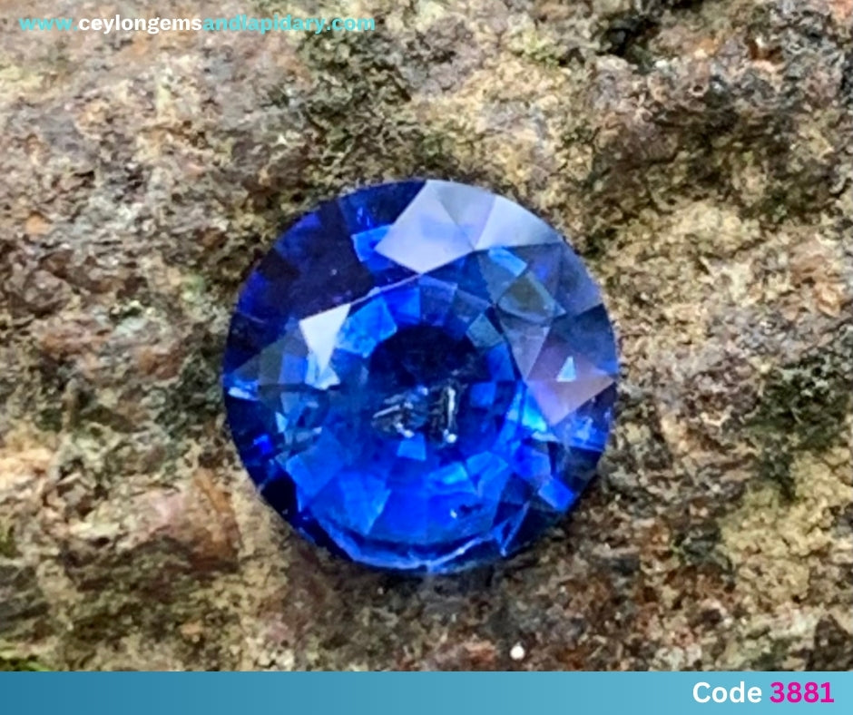 ✨ Blue Sapphire 5.8 mm Round Heated Only 0.8 Ct Natural Loose Gemstone 💎