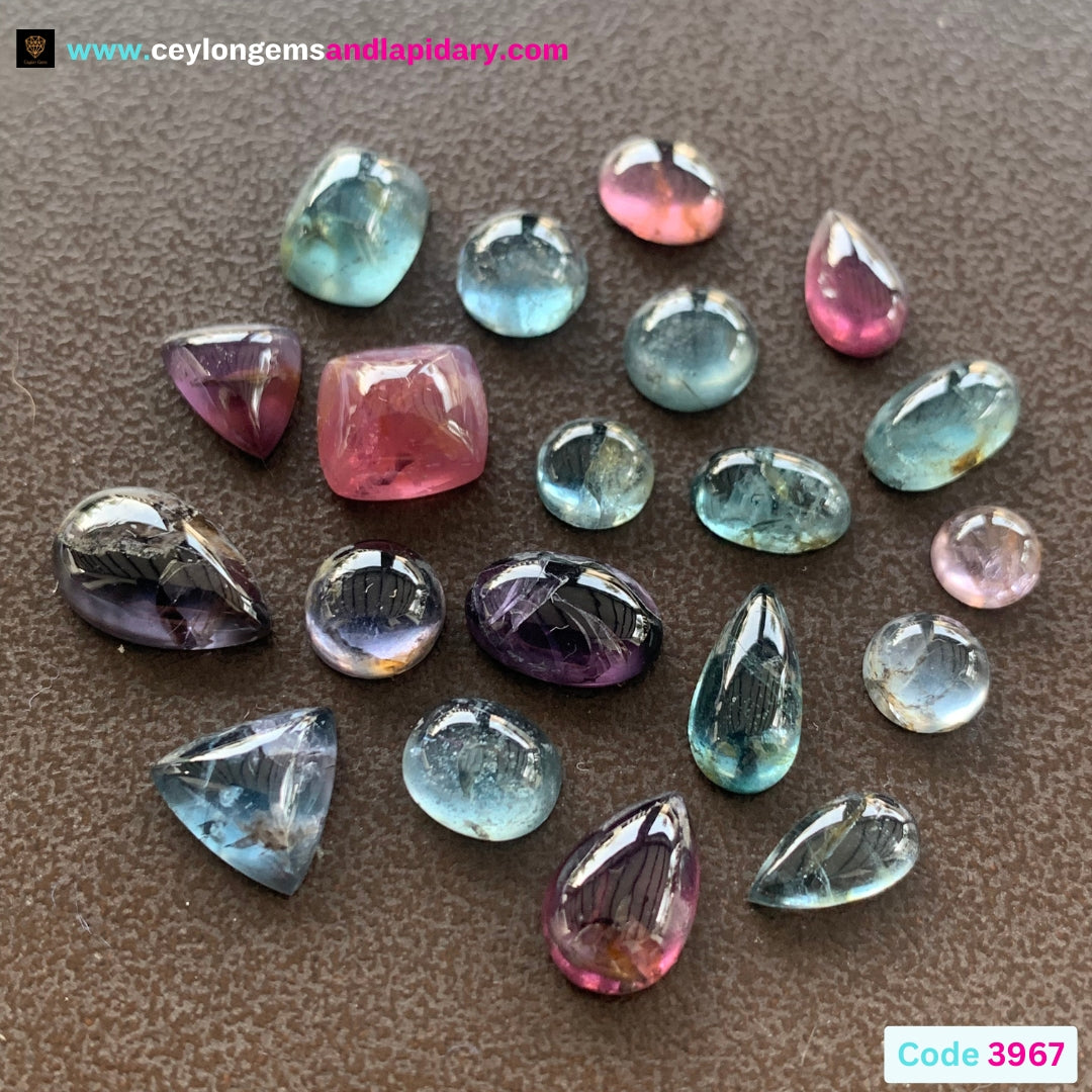 Spinel Cabochons 30 Ct / 20 Stone Natural Gem Parcel from Sri Lanka 💎✨