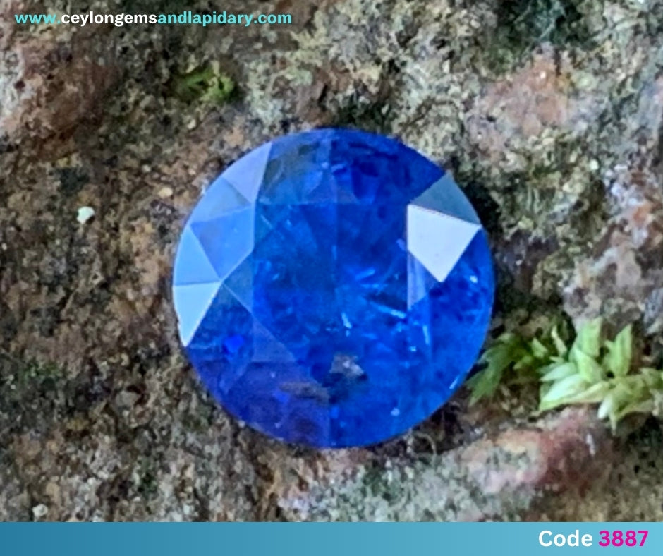 ✨ Blue Sapphire 5.3 mm Round Heated Only 0.91 Ct Natural Loose Gemstone 💎