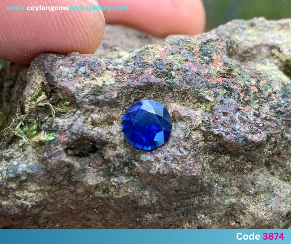 ✨ Hazy Blue Sapphire 5.3 mm Round Heated Only 0.66 Ct Natural Loose Gemstone 💎