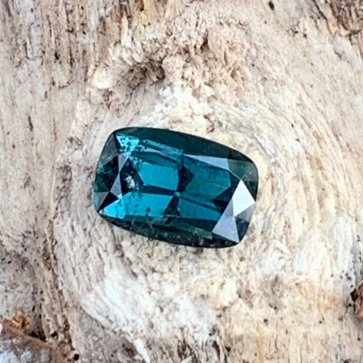 Teal Blue Spinel Rectangular Cushion 1.70 Ct Natural Loose Gemstone For Jewelry Making 💎✨