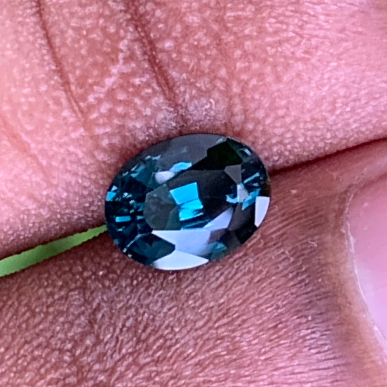 Deep Teal Blue Spinel Oval 1.47 Ct Natural Loose Gemstone For Jewelry Making 💎✨
