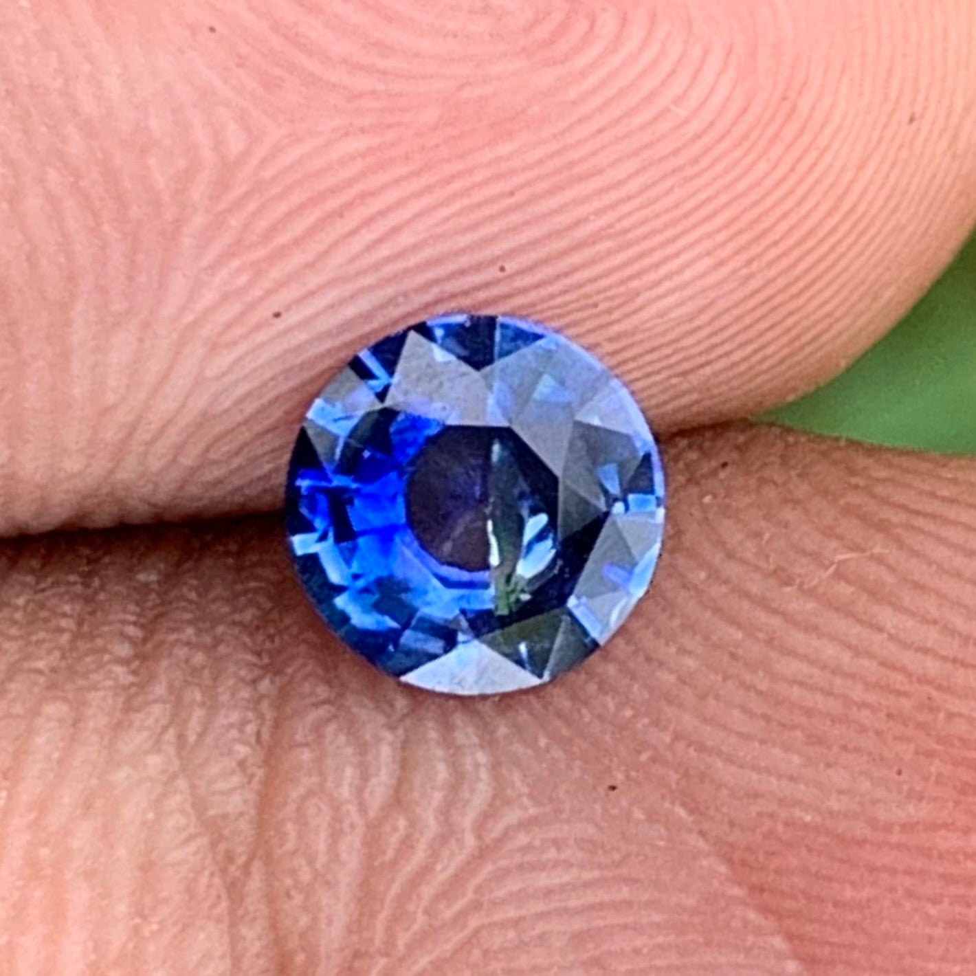 Blue Sapphire Round Cut 0.73 Ct Natural Loose Gemstone For Jewelry Making 💎✨