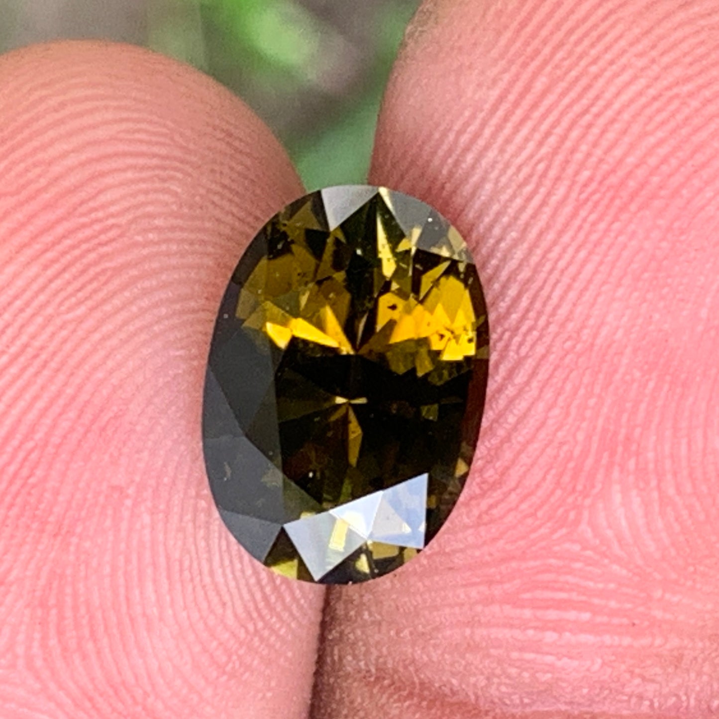 Brownish Green Tourmaline Oval 4.21 Ct Natural Certified Loose Gemstone For Jewelry Making 💎✨